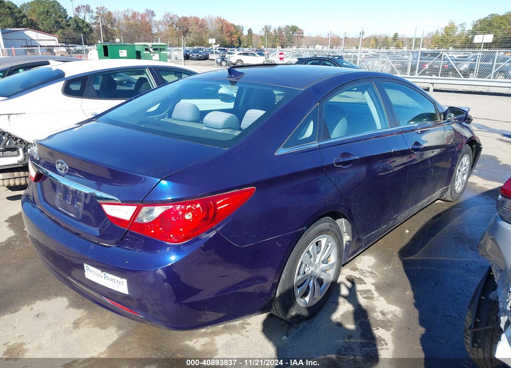 2011 HYUNDAI SONATA GLS VIN: 5NPEB4AC2BH251558