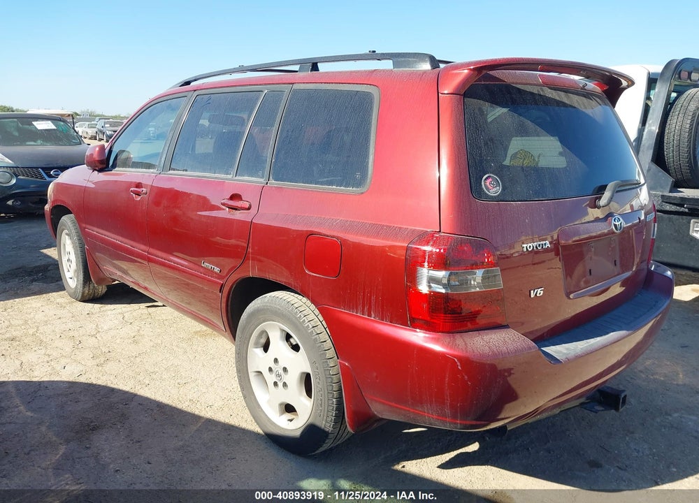 2007 TOYOTA HIGHLANDER LIMITED V6 VIN: JTEDP21A170130827