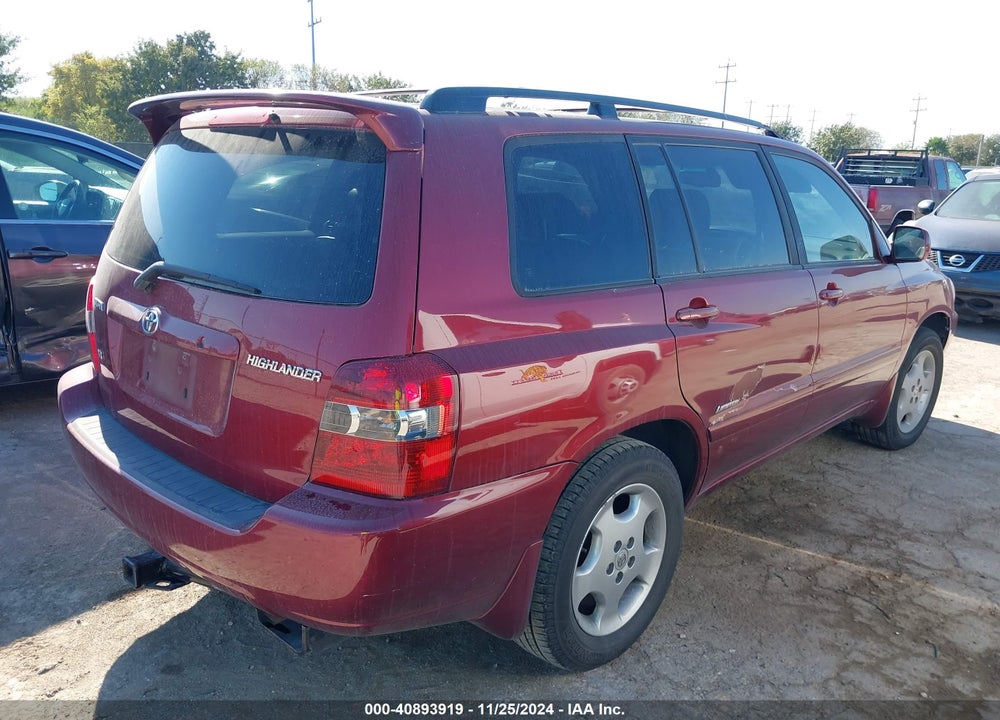 2007 TOYOTA HIGHLANDER LIMITED V6 VIN: JTEDP21A170130827
