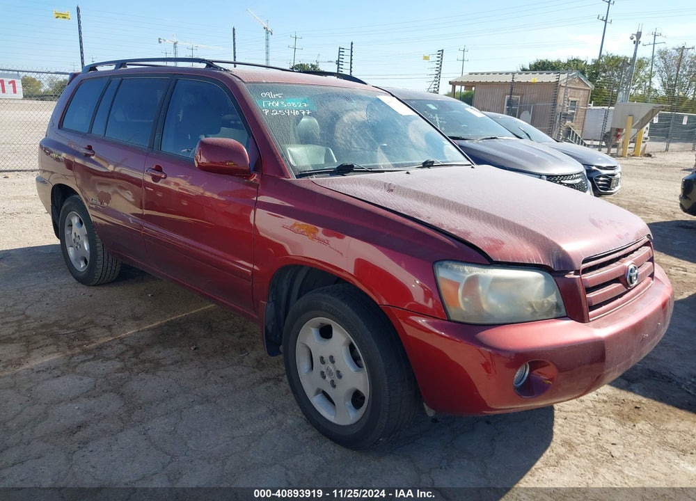 2007 TOYOTA HIGHLANDER LIMITED V6 VIN: JTEDP21A170130827