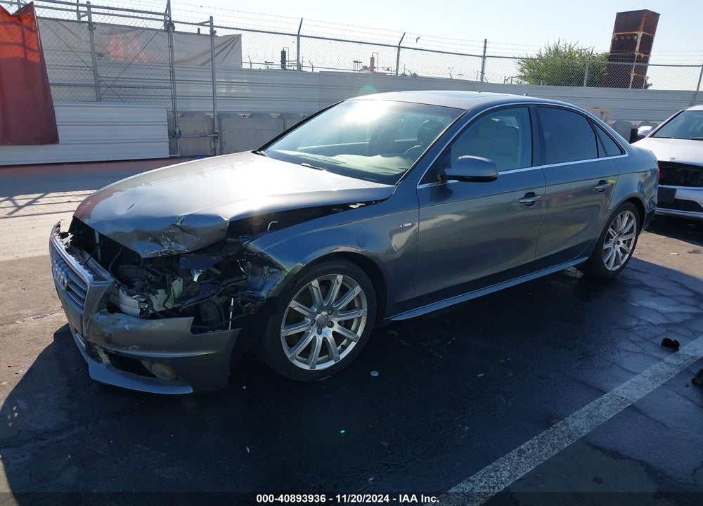 2012 AUDI A4 2.0T PREMIUM VIN: WAUEFAFL3CA013431