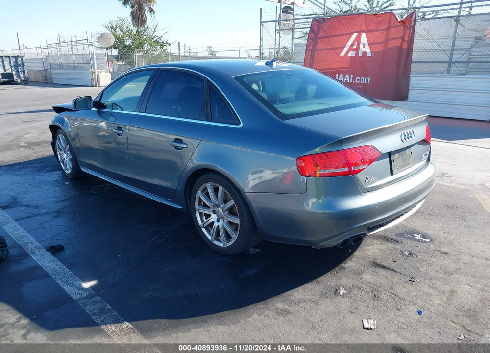 2012 AUDI A4 2.0T PREMIUM VIN: WAUEFAFL3CA013431