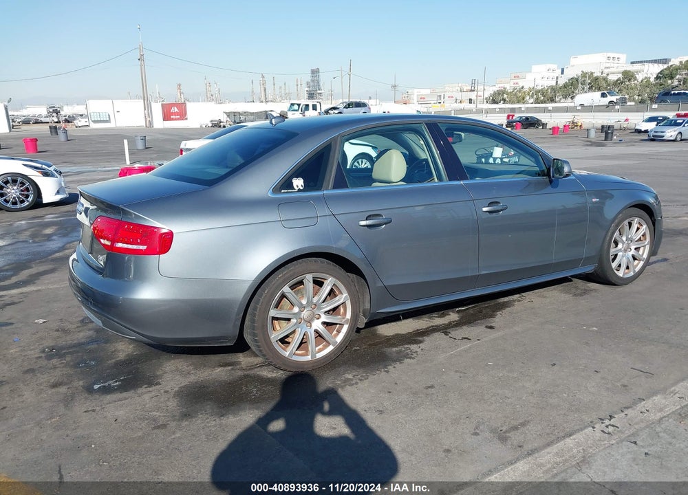 2012 AUDI A4 2.0T PREMIUM VIN: WAUEFAFL3CA013431