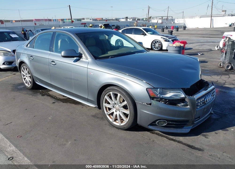 2012 AUDI A4 2.0T PREMIUM VIN: WAUEFAFL3CA013431