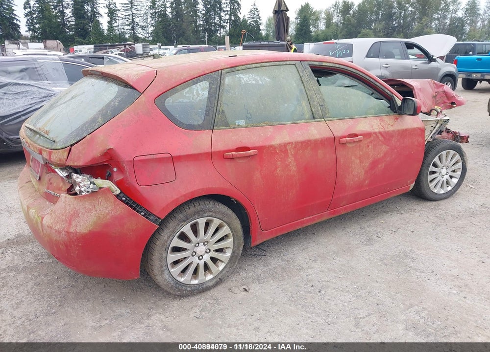2009 SUBARU IMPREZA 2.5I VIN: JF1GH60679H820949