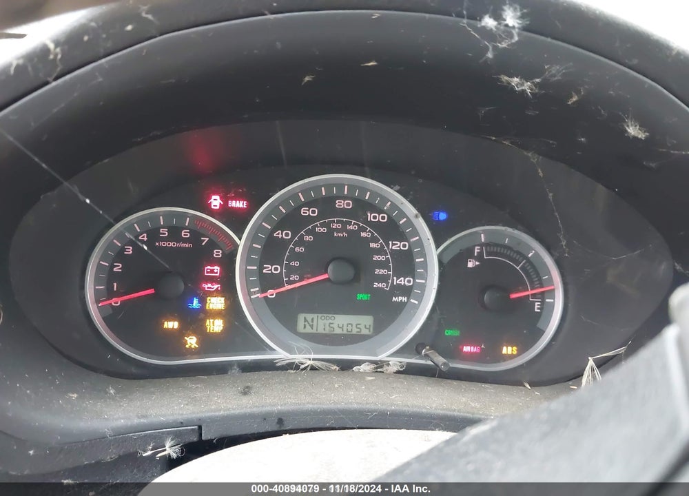 2009 SUBARU IMPREZA 2.5I VIN: JF1GH60679H820949