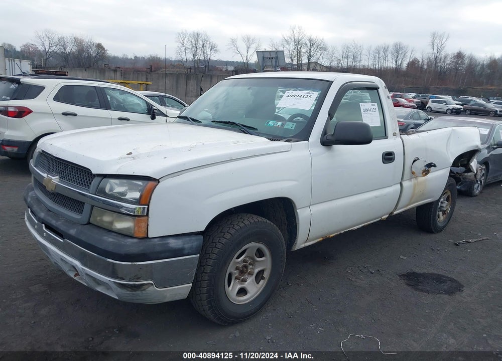 2004 CHEVROLET SILVERADO 1500 WORK TRUCK VIN: 1GCEK14V54E116878
