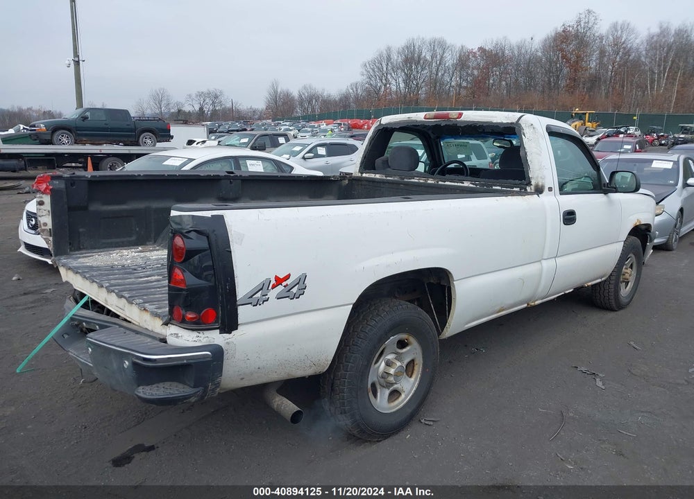 2004 CHEVROLET SILVERADO 1500 WORK TRUCK VIN: 1GCEK14V54E116878