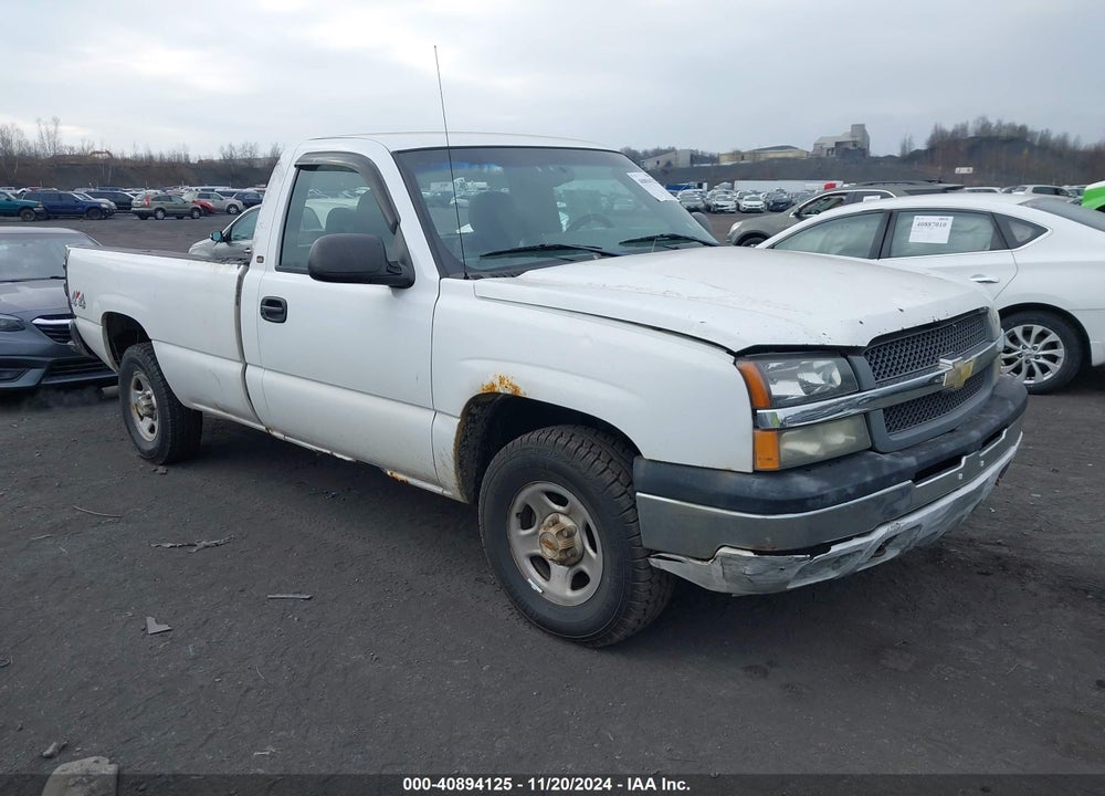 2004 CHEVROLET SILVERADO 1500 WORK TRUCK VIN: 1GCEK14V54E116878