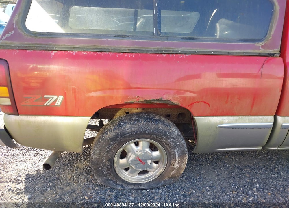 1999 GMC SIERRA 1500 SLE VIN: 2GTEK19T2X1554416