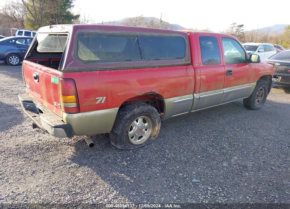 1999 GMC SIERRA 1500 SLE VIN: 2GTEK19T2X1554416