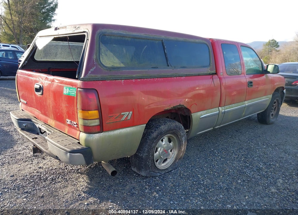 1999 GMC SIERRA 1500 SLE VIN: 2GTEK19T2X1554416