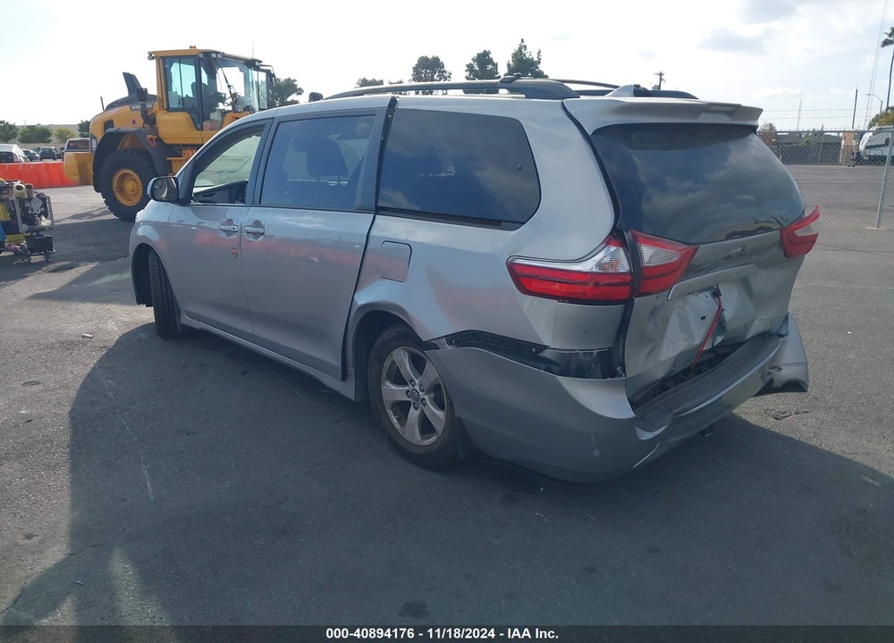 2019 TOYOTA SIENNA LE 8 PASSENGER VIN: 5TDKZ3DC3KS014706