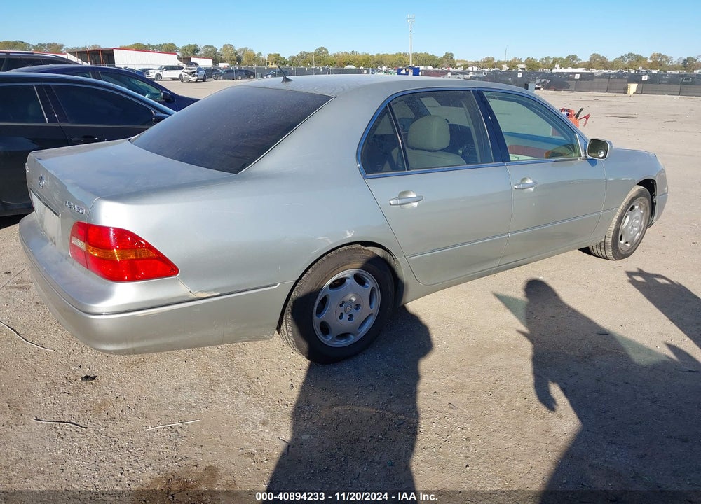 2001 LEXUS LS 430 VIN: JTHBN30FX10039288