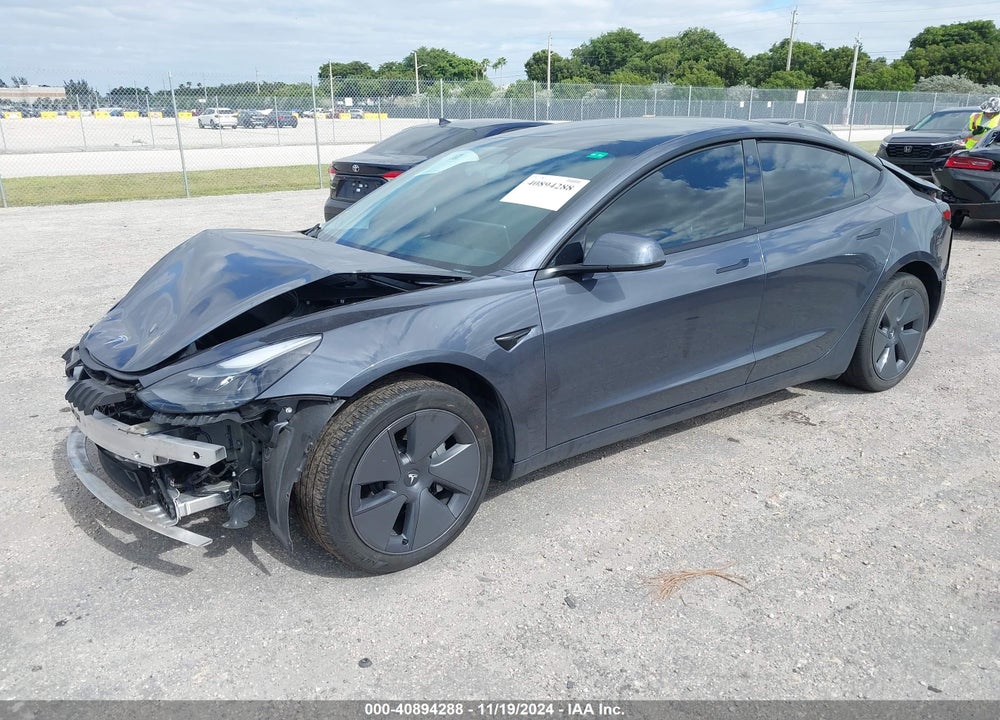 2022 TESLA MODEL 3 LONG RANGE DUAL MOTOR ALL-WHEEL DRIVE VIN: 5YJ3E1EB6NF264489
