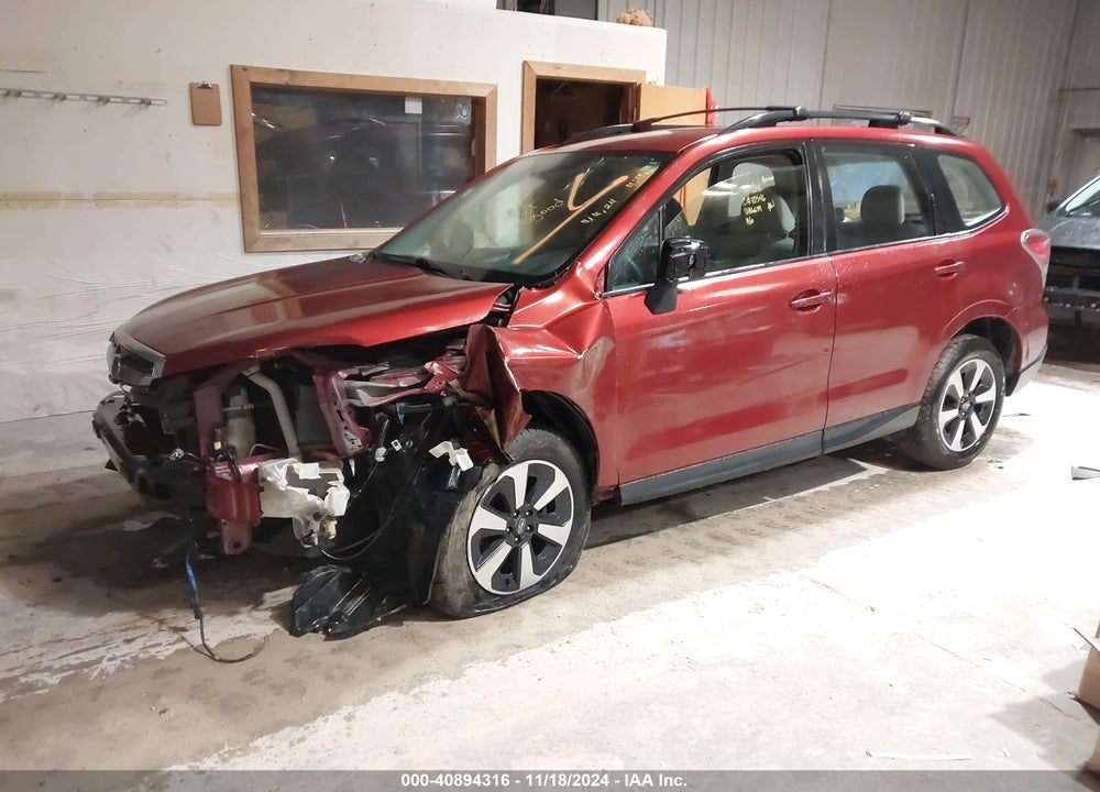 2017 SUBARU FORESTER 2.5I VIN: JF2SJABC8HH446639