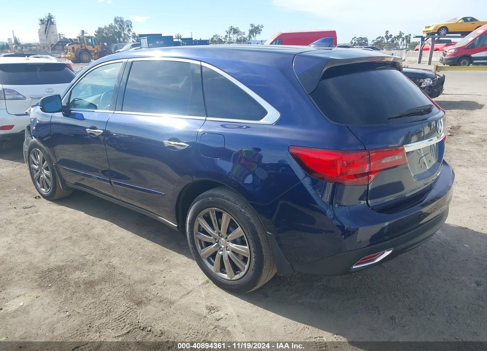 2014 ACURA MDX TECHNOLOGY PACKAGE VIN: 5FRYD4H44EB033774