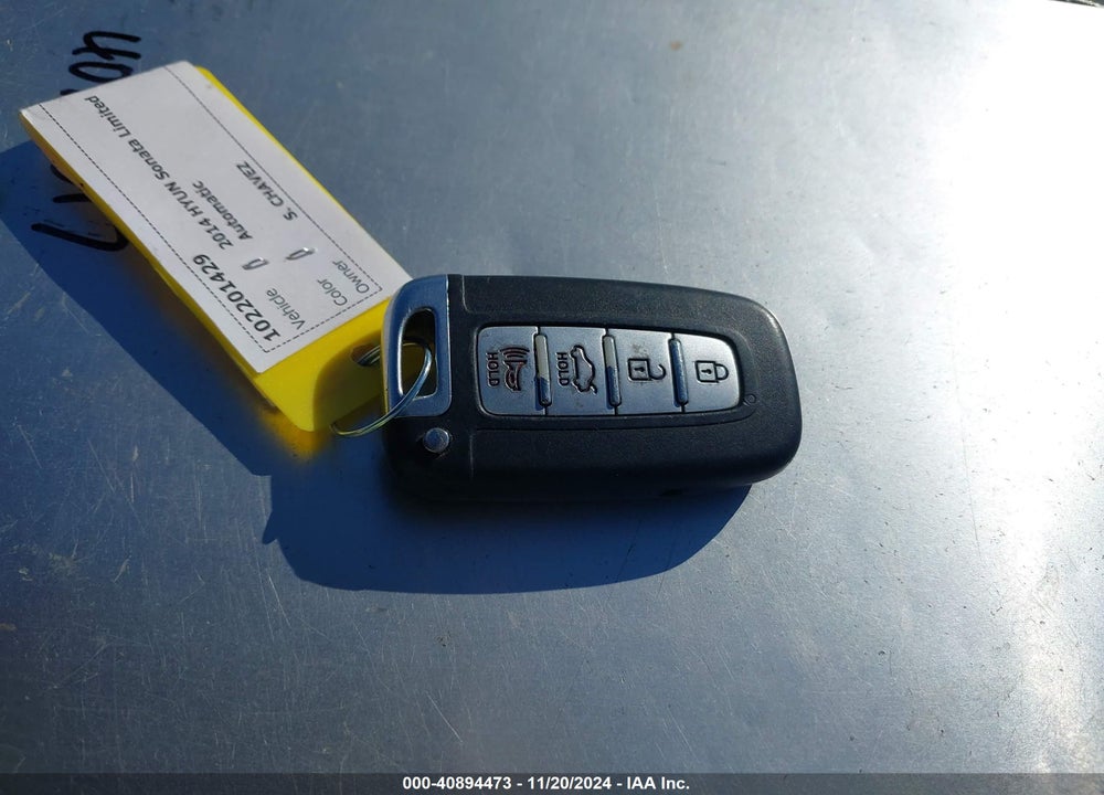 2014 HYUNDAI SONATA SE VIN: 5NPEC4AC5EH918561