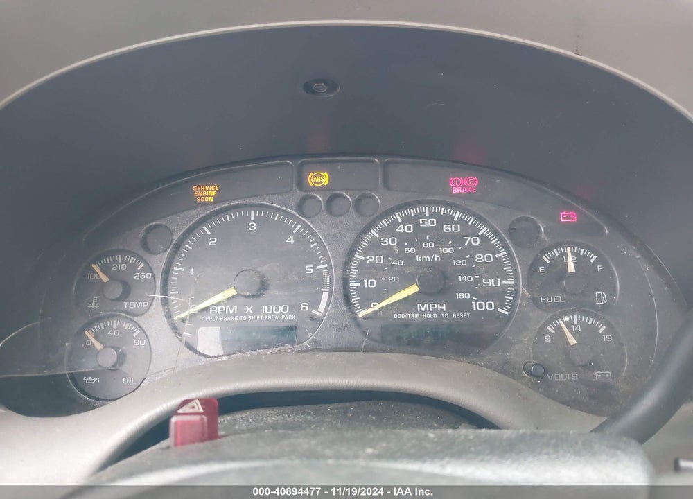 2001 CHEVROLET S-10 VIN: 1GCCS14W018166811