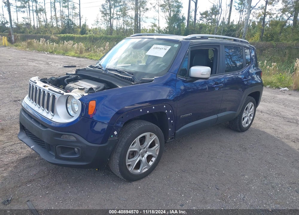 2016 JEEP RENEGADE LIMITED VIN: ZACCJBDT2GPE13441