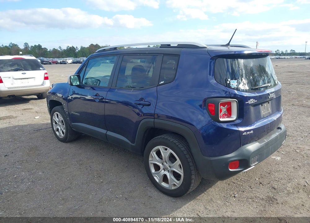 2016 JEEP RENEGADE LIMITED VIN: ZACCJBDT2GPE13441