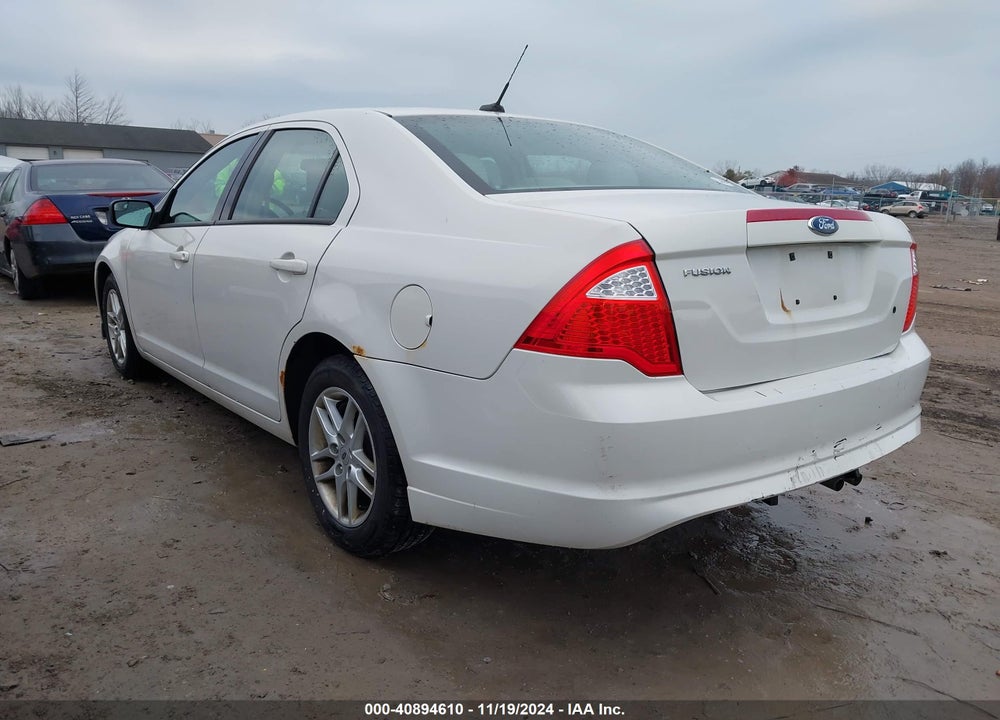 2012 FORD FUSION S VIN: 3FAHP0GA3CR104845