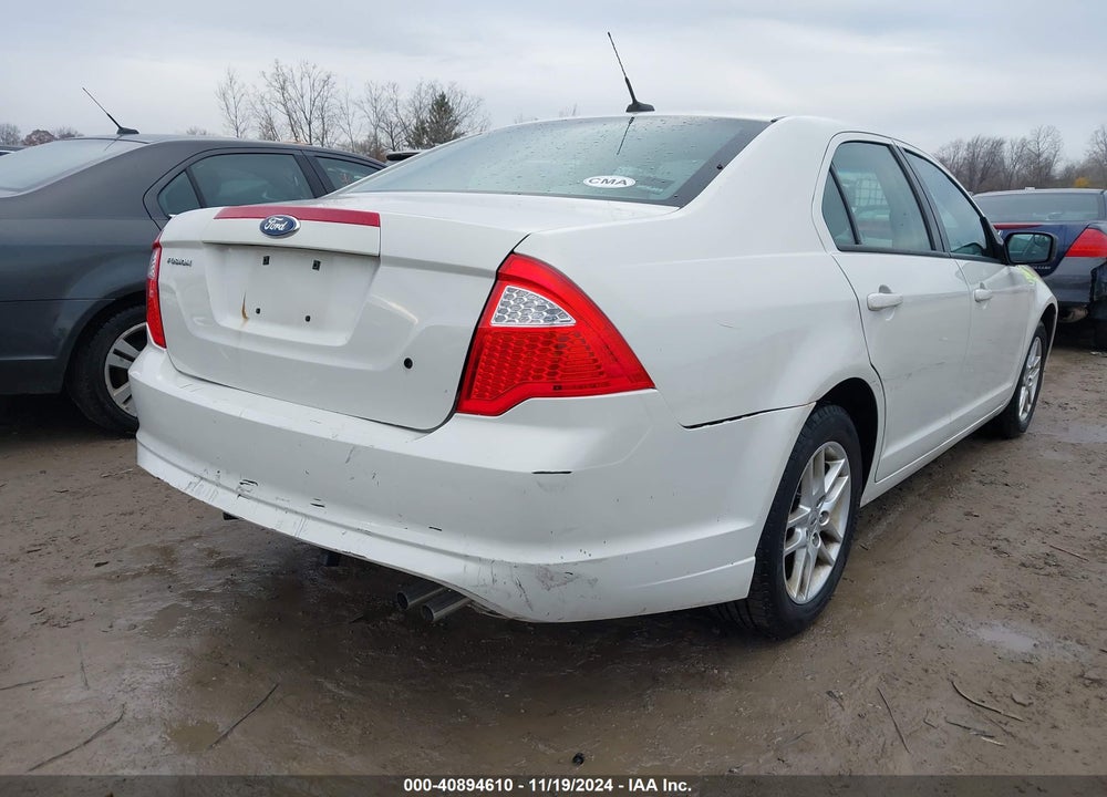 2012 FORD FUSION S VIN: 3FAHP0GA3CR104845