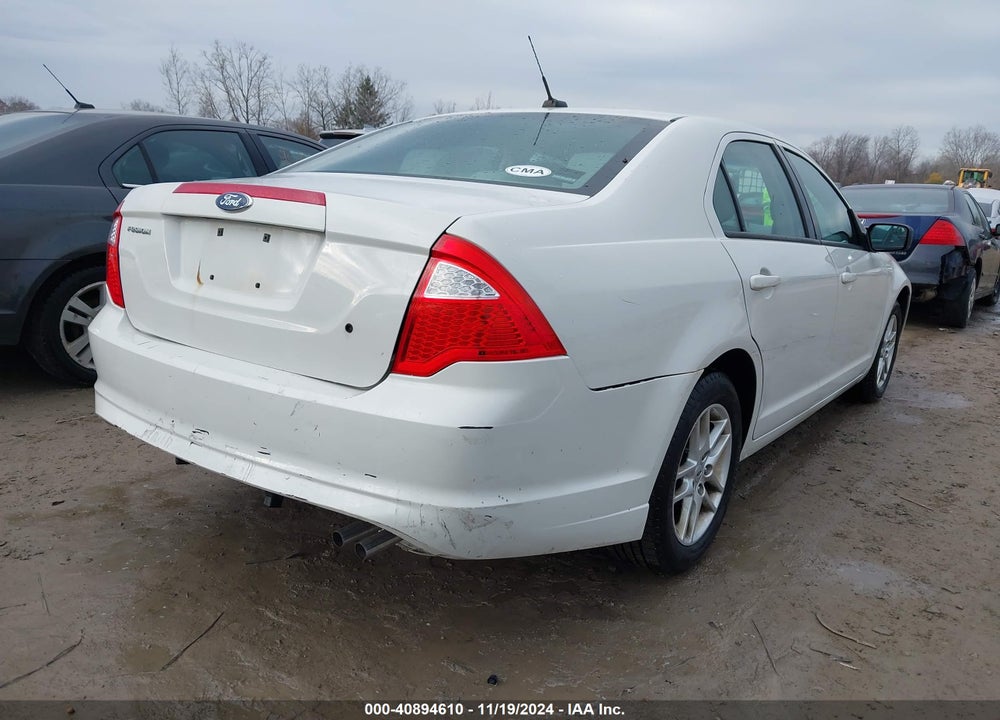 2012 FORD FUSION S VIN: 3FAHP0GA3CR104845