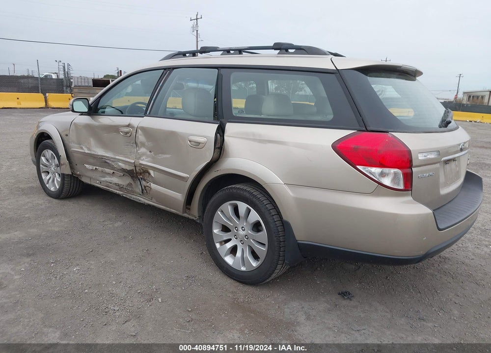 2008 SUBARU OUTBACK 3.0R L.L. BEAN EDITION VIN: 4S4BP86C984336282