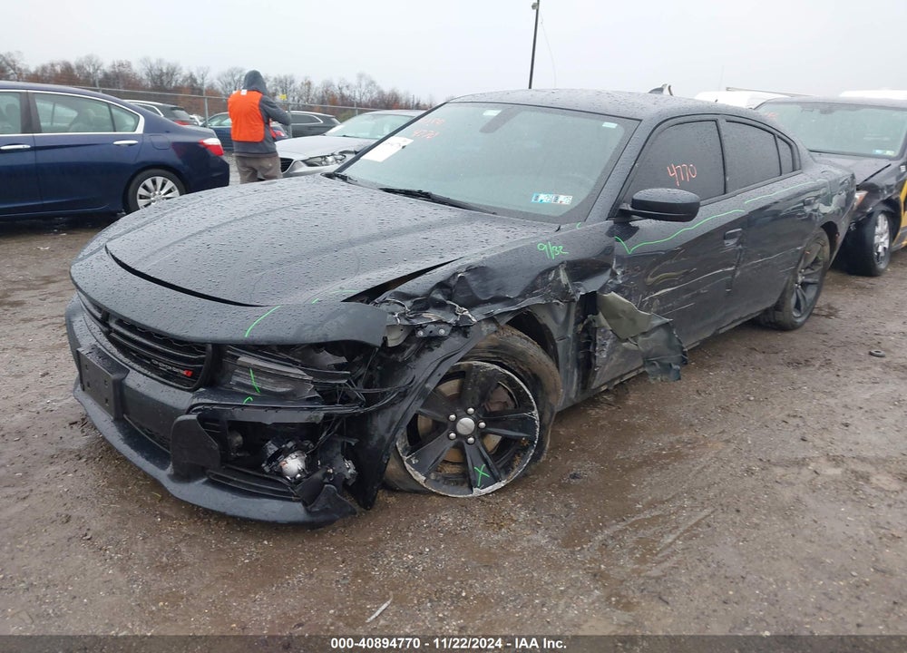 2016 DODGE CHARGER SXT VIN: 2C3CDXHG0GH332431