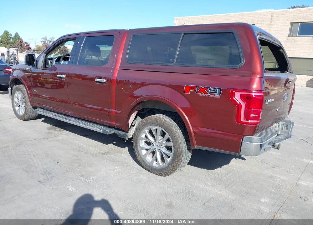 2015 FORD F-150 LARIAT VIN: 1FTEW1EG5FKD48888
