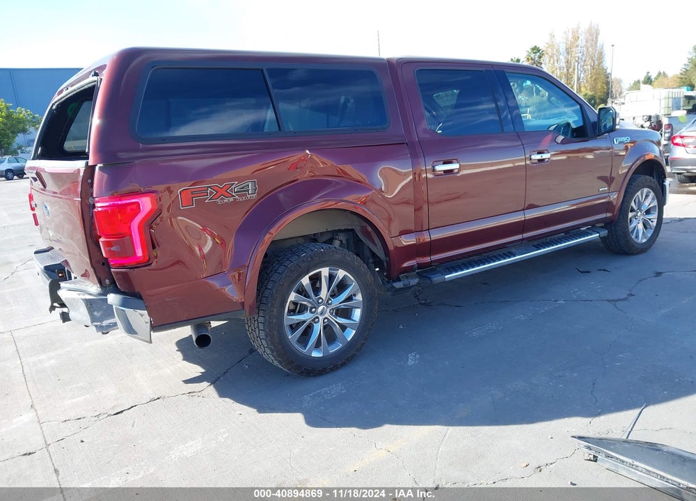 2015 FORD F-150 LARIAT VIN: 1FTEW1EG5FKD48888