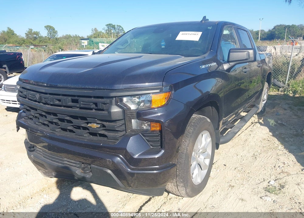 2022 CHEVROLET SILVERADO 1500 2WD SHORT BED CUSTOM VIN: 1GCPABEK1NZ519000