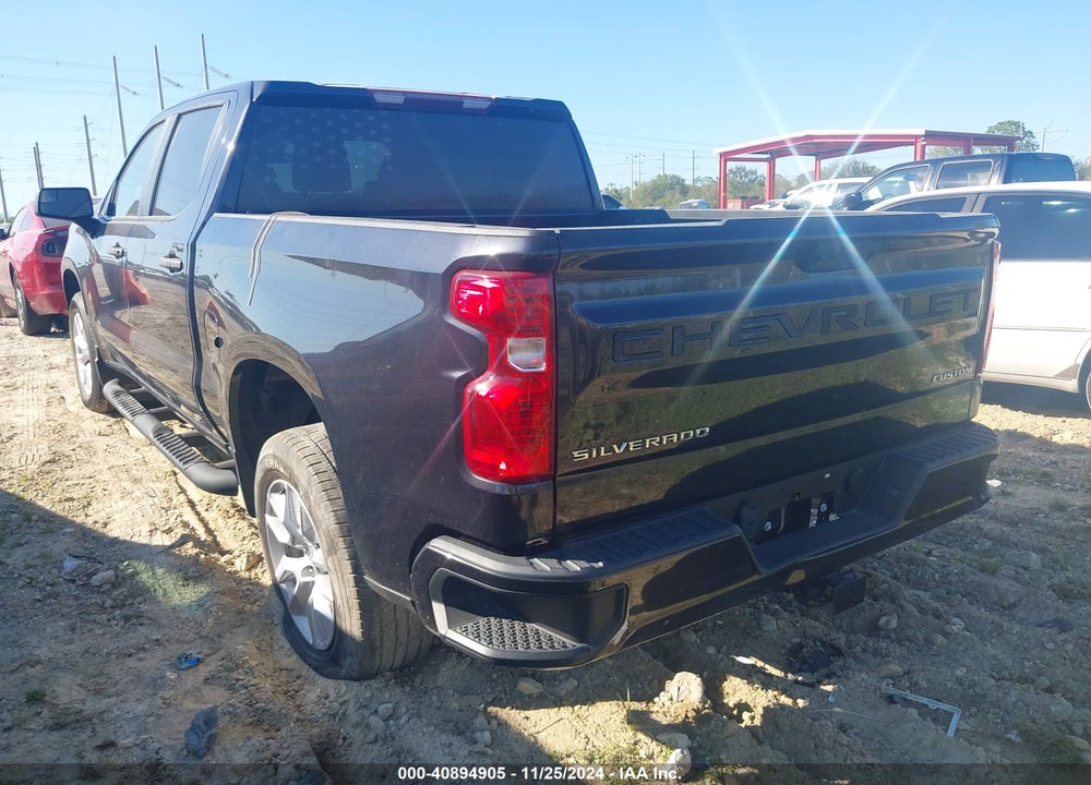 2022 CHEVROLET SILVERADO 1500 2WD SHORT BED CUSTOM VIN: 1GCPABEK1NZ519000