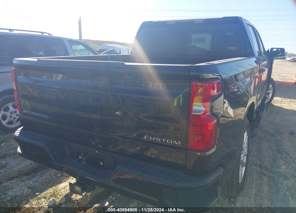 2022 CHEVROLET SILVERADO 1500 2WD SHORT BED CUSTOM VIN: 1GCPABEK1NZ519000
