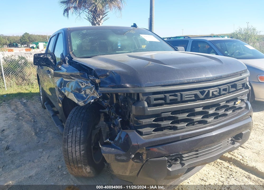 2022 CHEVROLET SILVERADO 1500 2WD SHORT BED CUSTOM VIN: 1GCPABEK1NZ519000