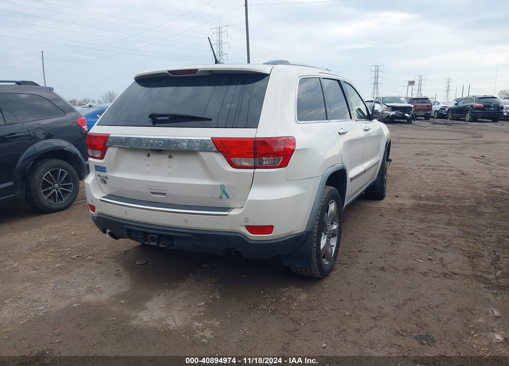 2012 JEEP GRAND CHEROKEE OVERLAND VIN: 1C4RJFCT4CC103499