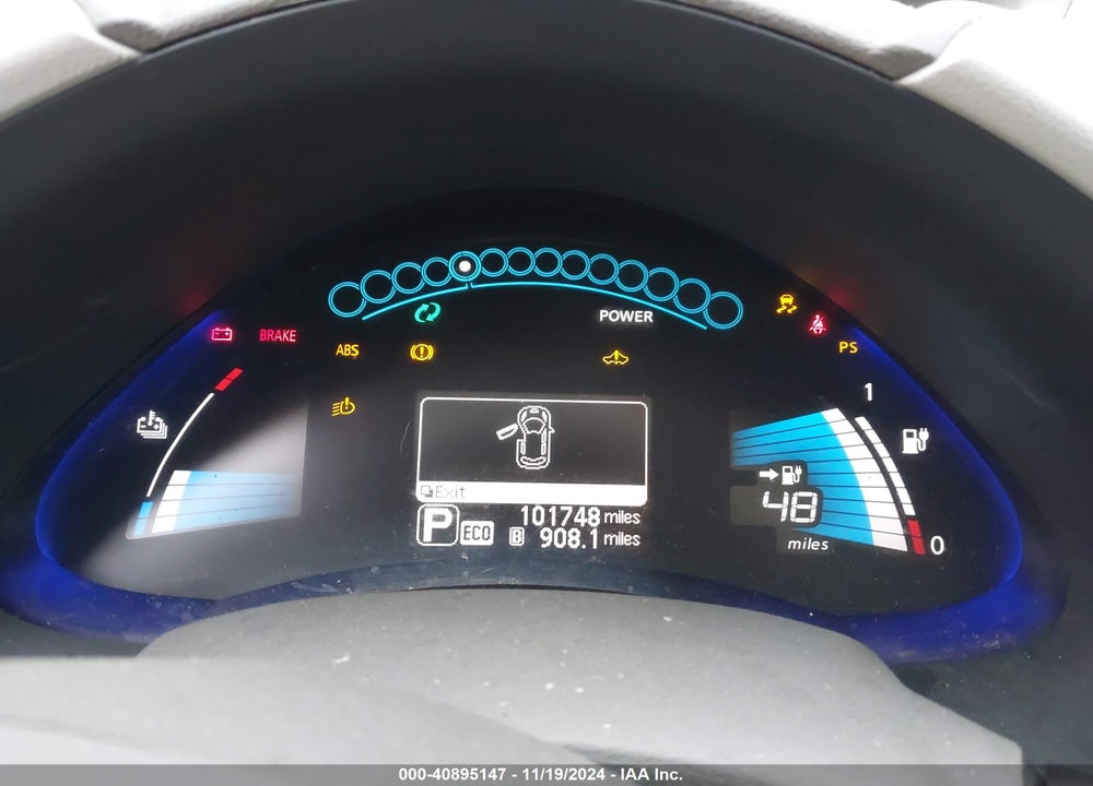 2013 NISSAN LEAF SV VIN: 1N4AZ0CP2DC409324