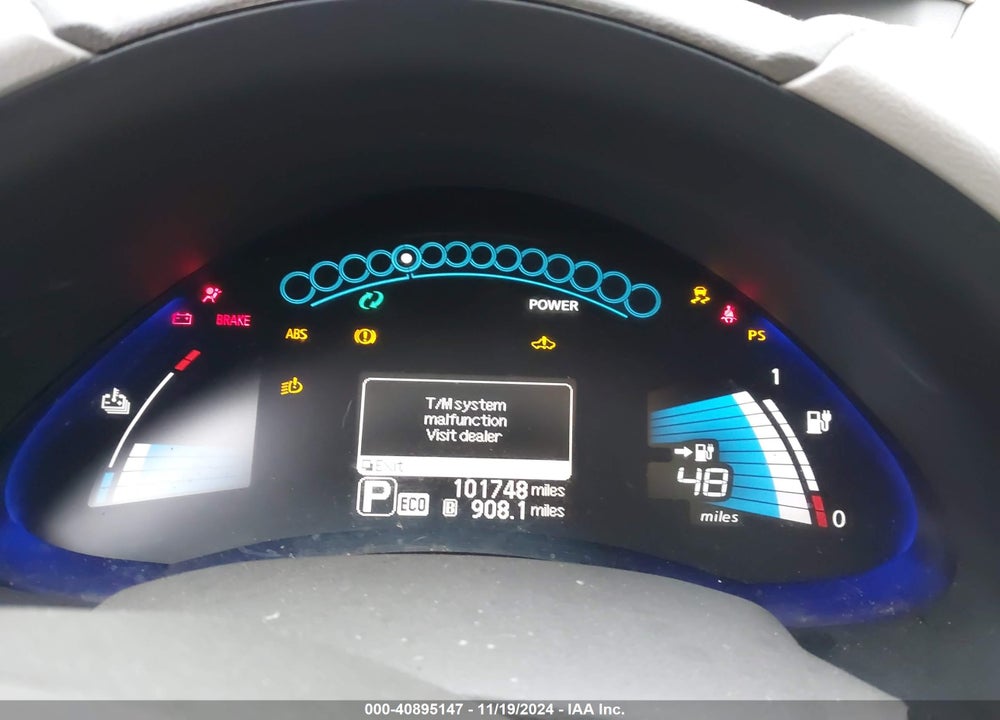2013 NISSAN LEAF SV VIN: 1N4AZ0CP2DC409324