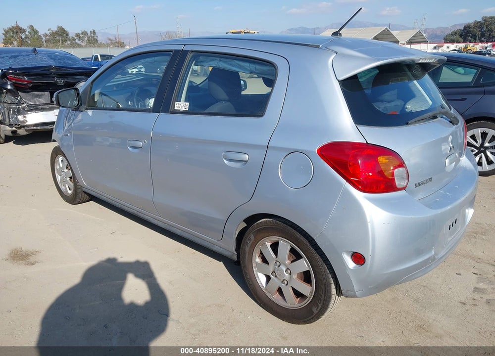 2015 MITSUBISHI MIRAGE ES/RF VIN: ML32A4HJ7FH036405