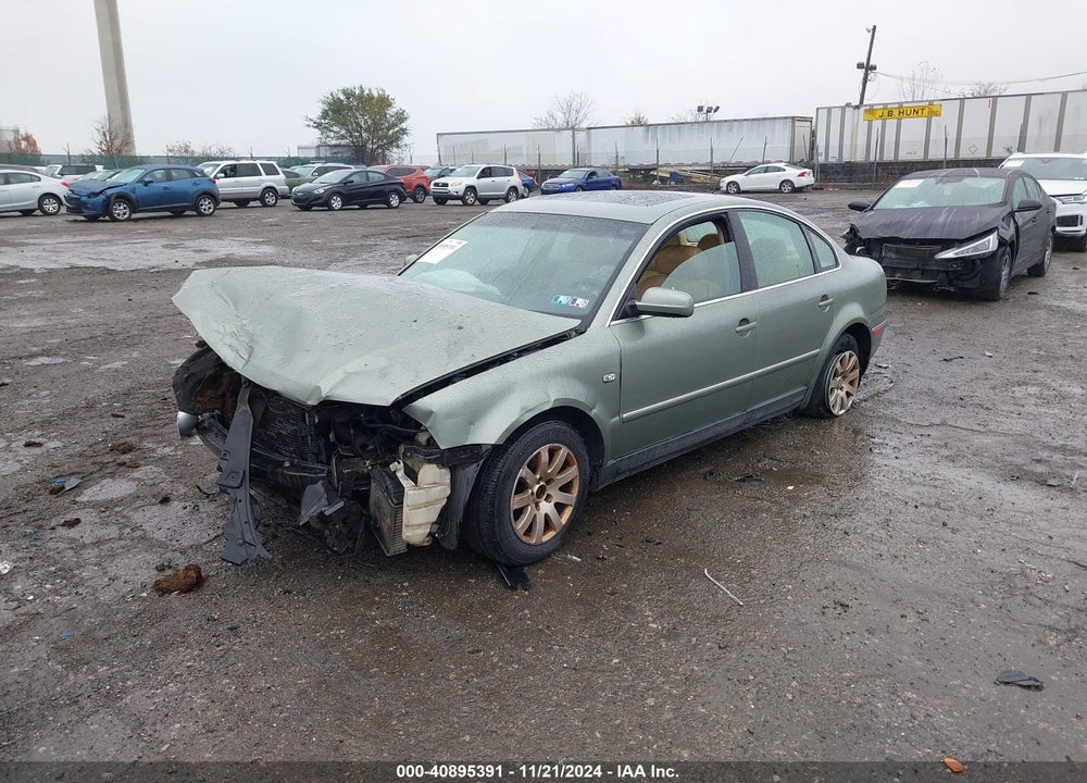 2002 VOLKSWAGEN PASSAT GLS VIN: WVWPD63B62P360984