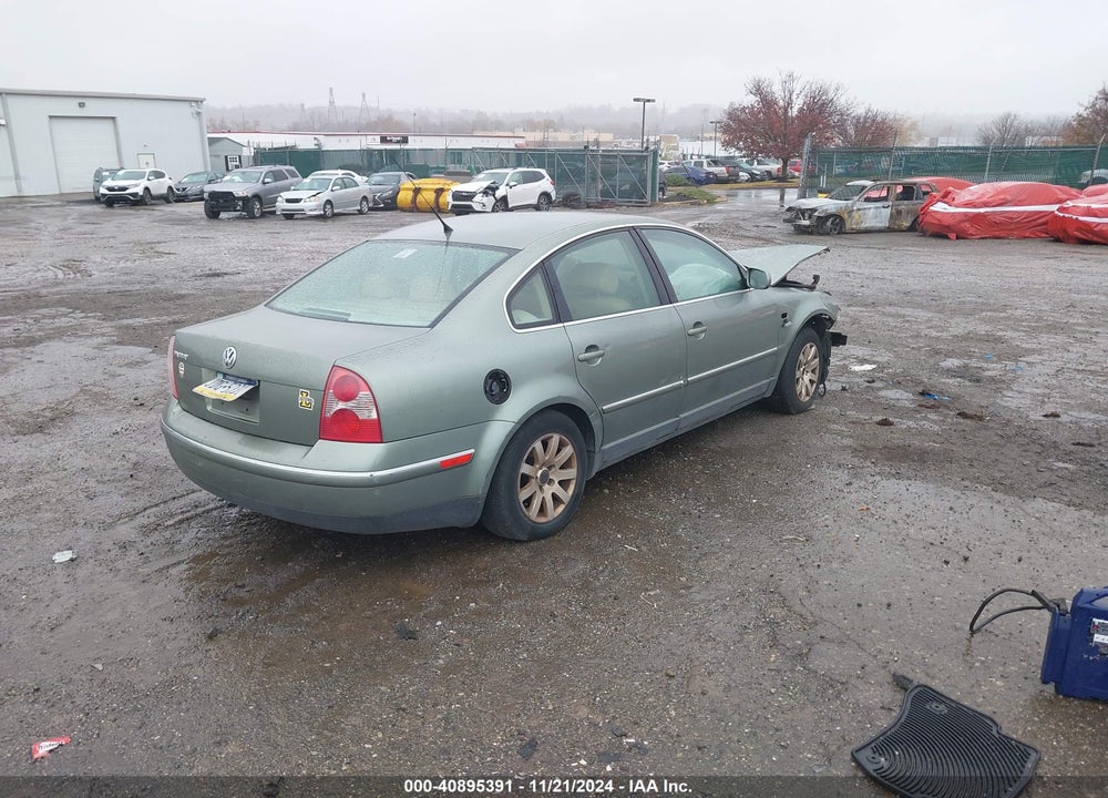 2002 VOLKSWAGEN PASSAT GLS VIN: WVWPD63B62P360984