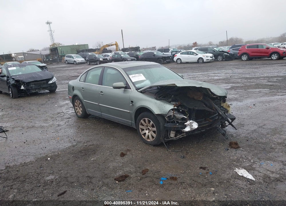 2002 VOLKSWAGEN PASSAT GLS VIN: WVWPD63B62P360984