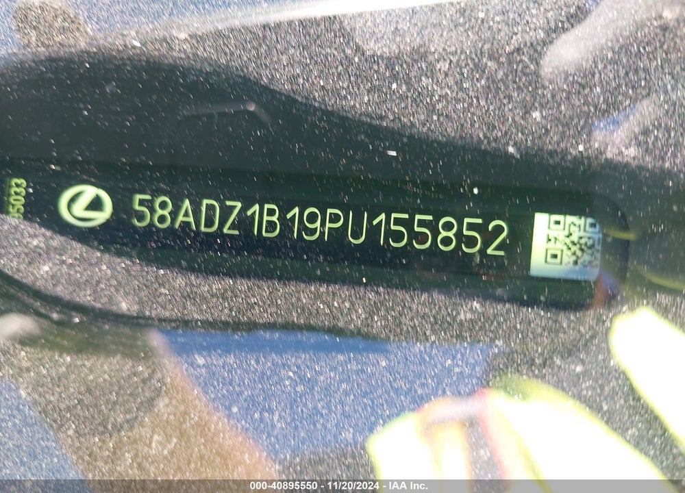 2023 LEXUS ES VIN: 58ADZ1B19PU155852