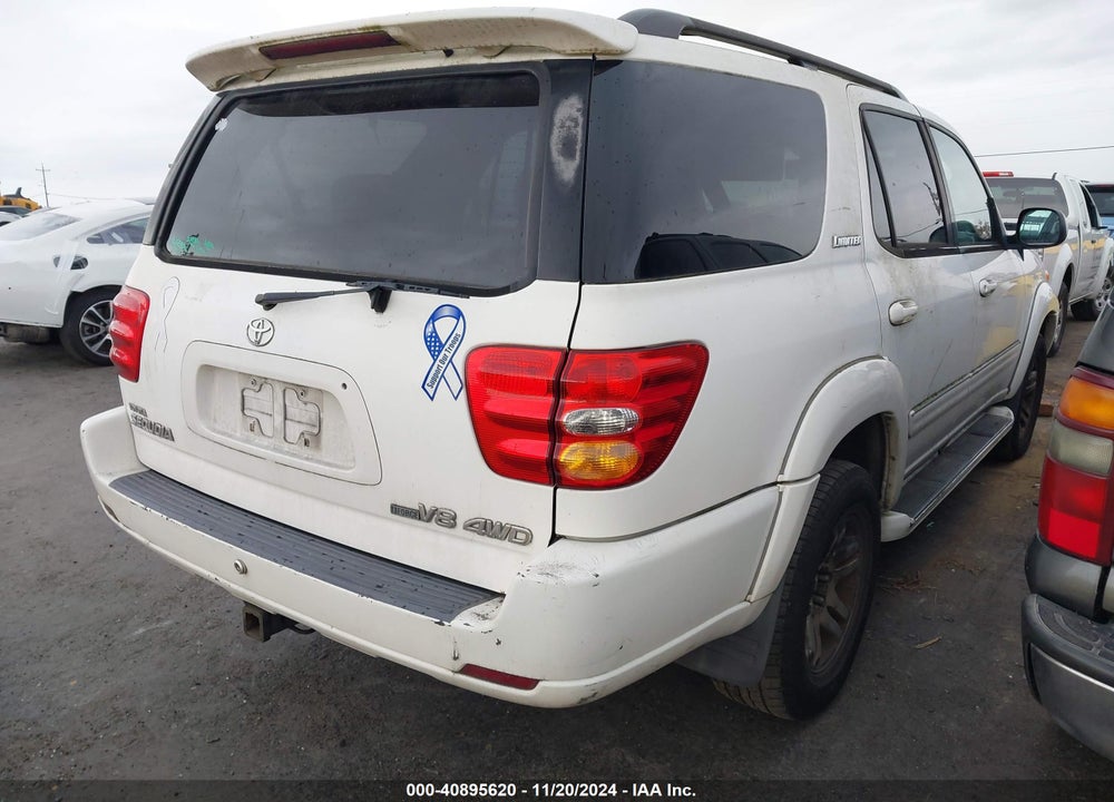 2003 TOYOTA SEQUOIA LIMITED V8 VIN: 5TDBT48A33S152098