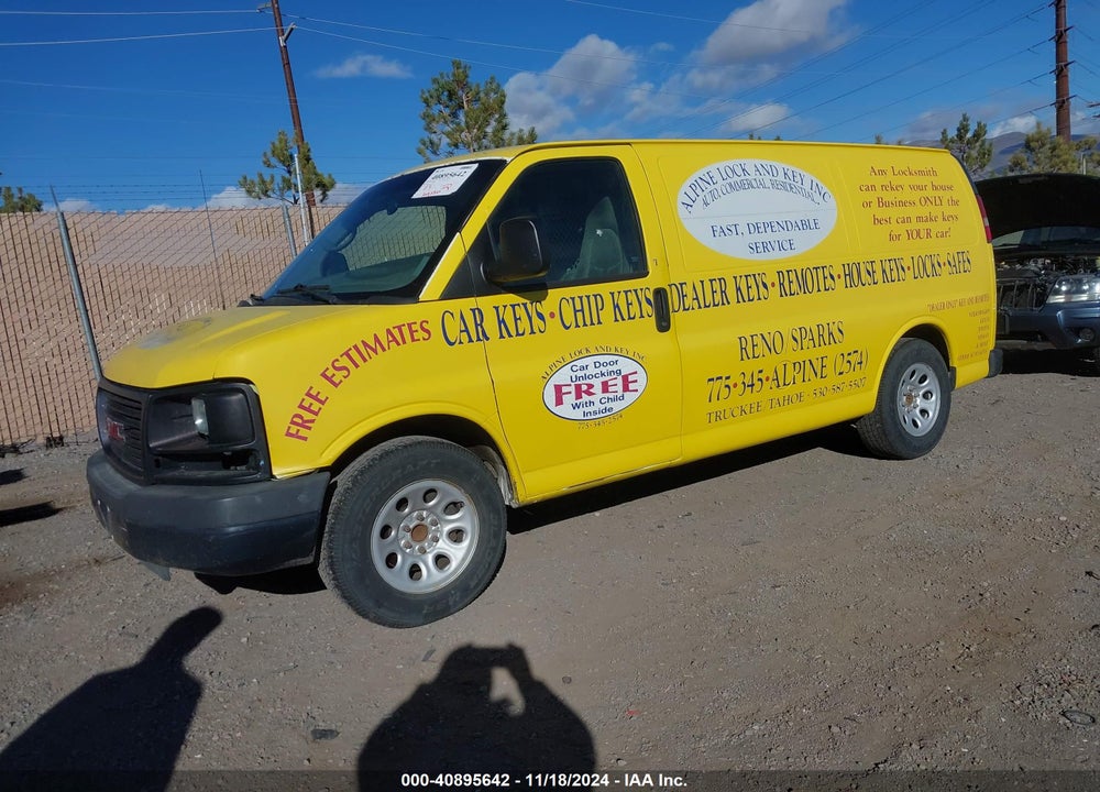 2009 GMC SAVANA 1500 WORK VAN VIN: 1GTFG15X891183155