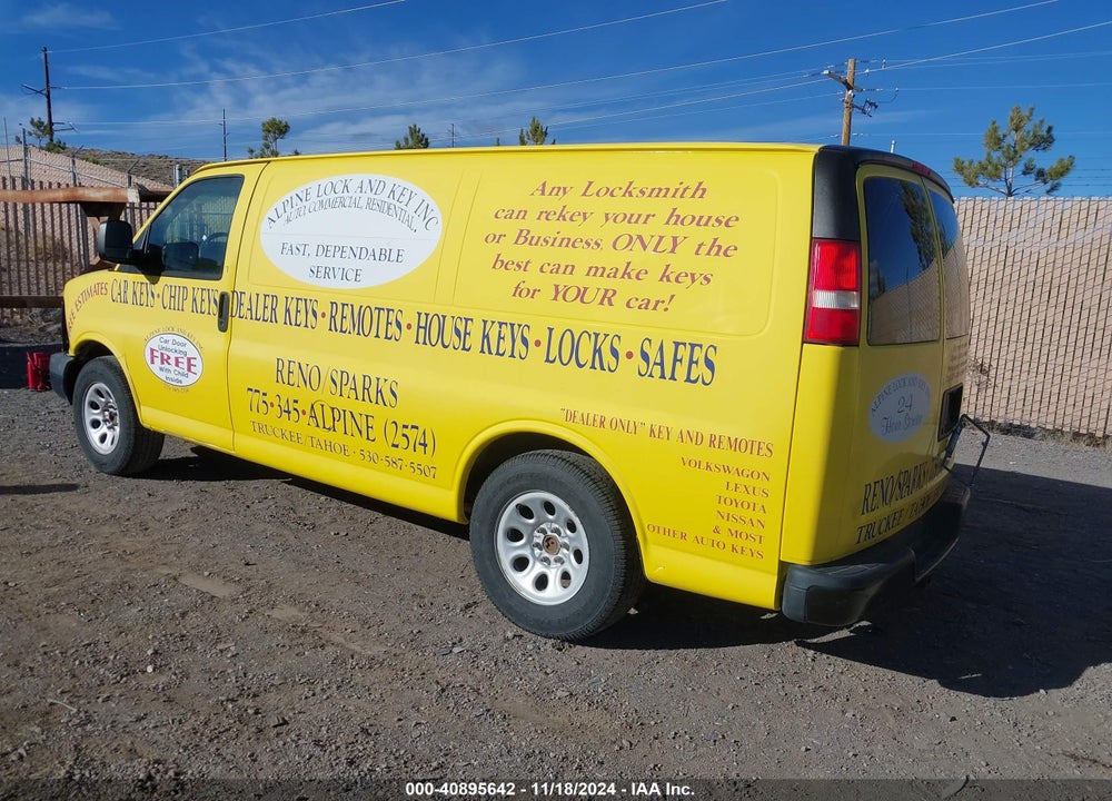 2009 GMC SAVANA 1500 WORK VAN VIN: 1GTFG15X891183155