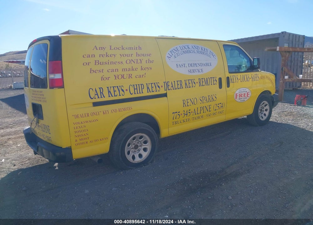 2009 GMC SAVANA 1500 WORK VAN VIN: 1GTFG15X891183155