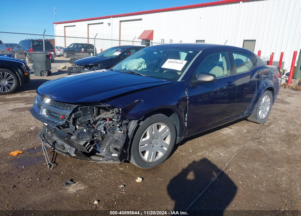 2013 DODGE AVENGER SE V6 VIN: 1C3CDZAG5DN766692