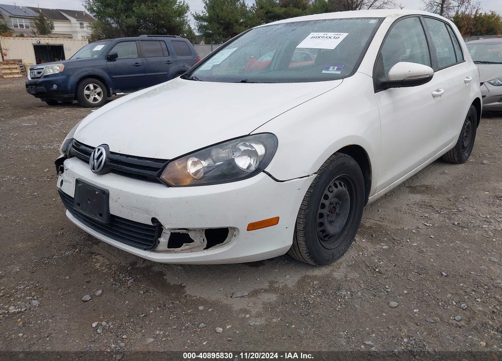 2012 VOLKSWAGEN GOLF 2.5L 4-DOOR VIN: WVWDB7AJ1CW306413